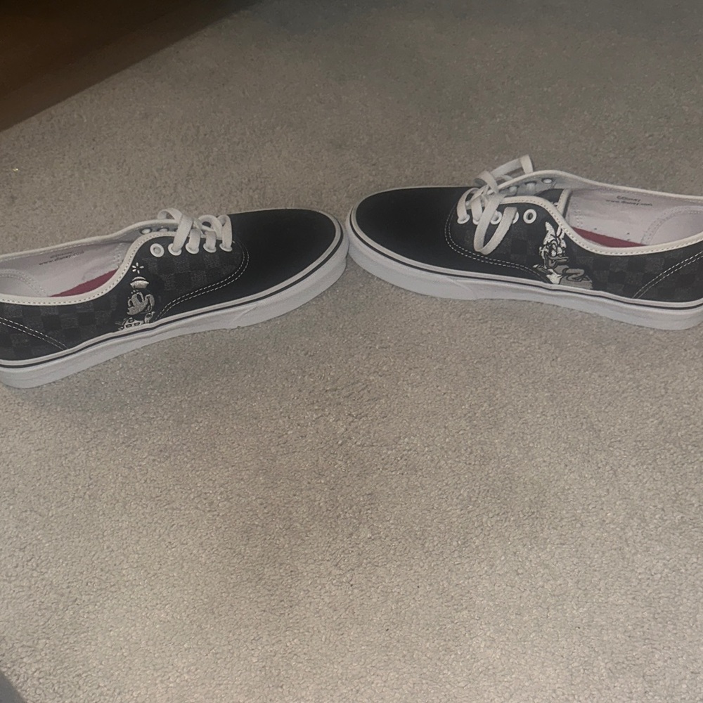 Disney100 Anniversary Men's  Vans Black and White Disney Shoes - Picture 2 of 11
